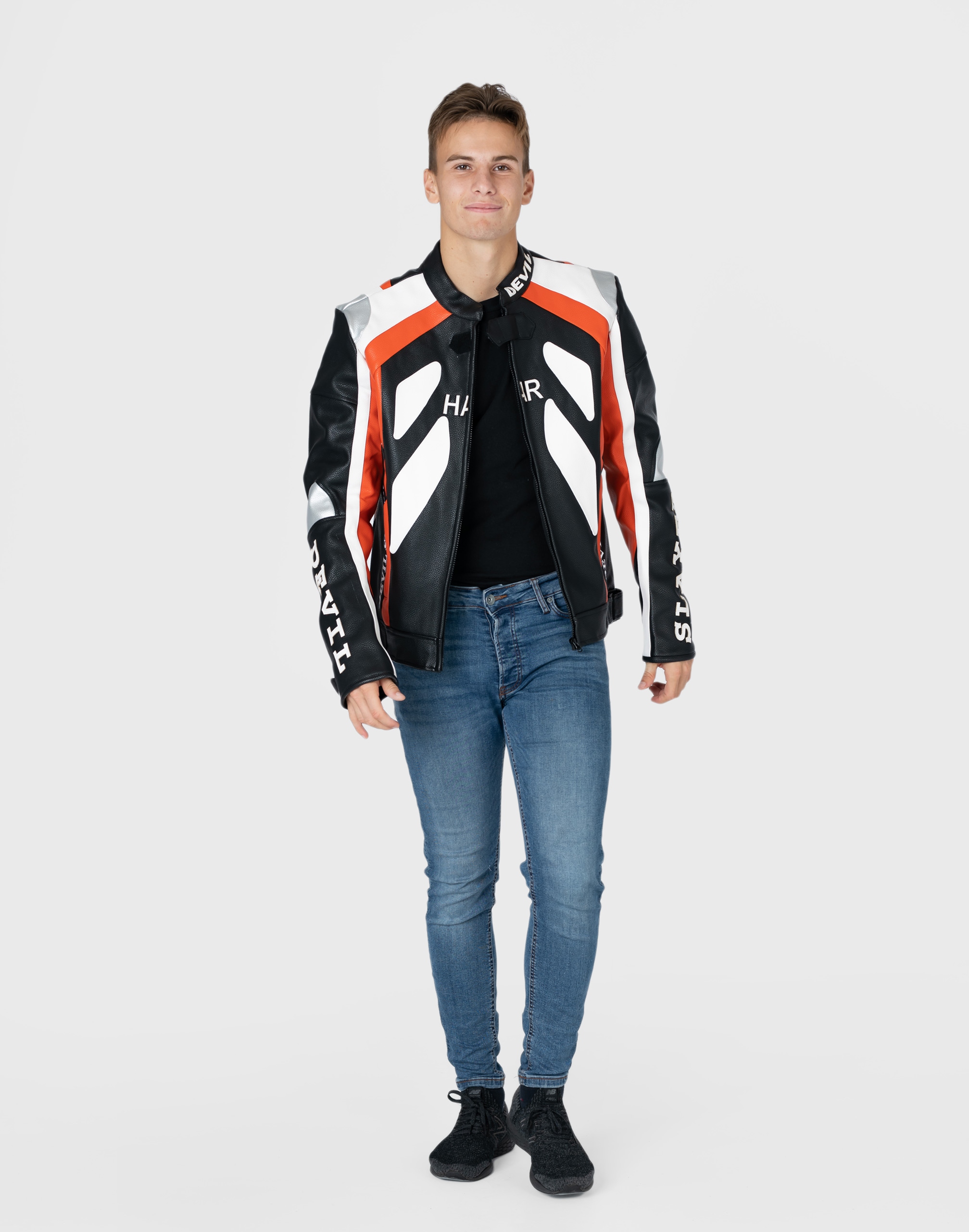 ドラドラ Kurtka Motocyklowa Męska Motor Skóra Y514-01 r XL - 9769654355