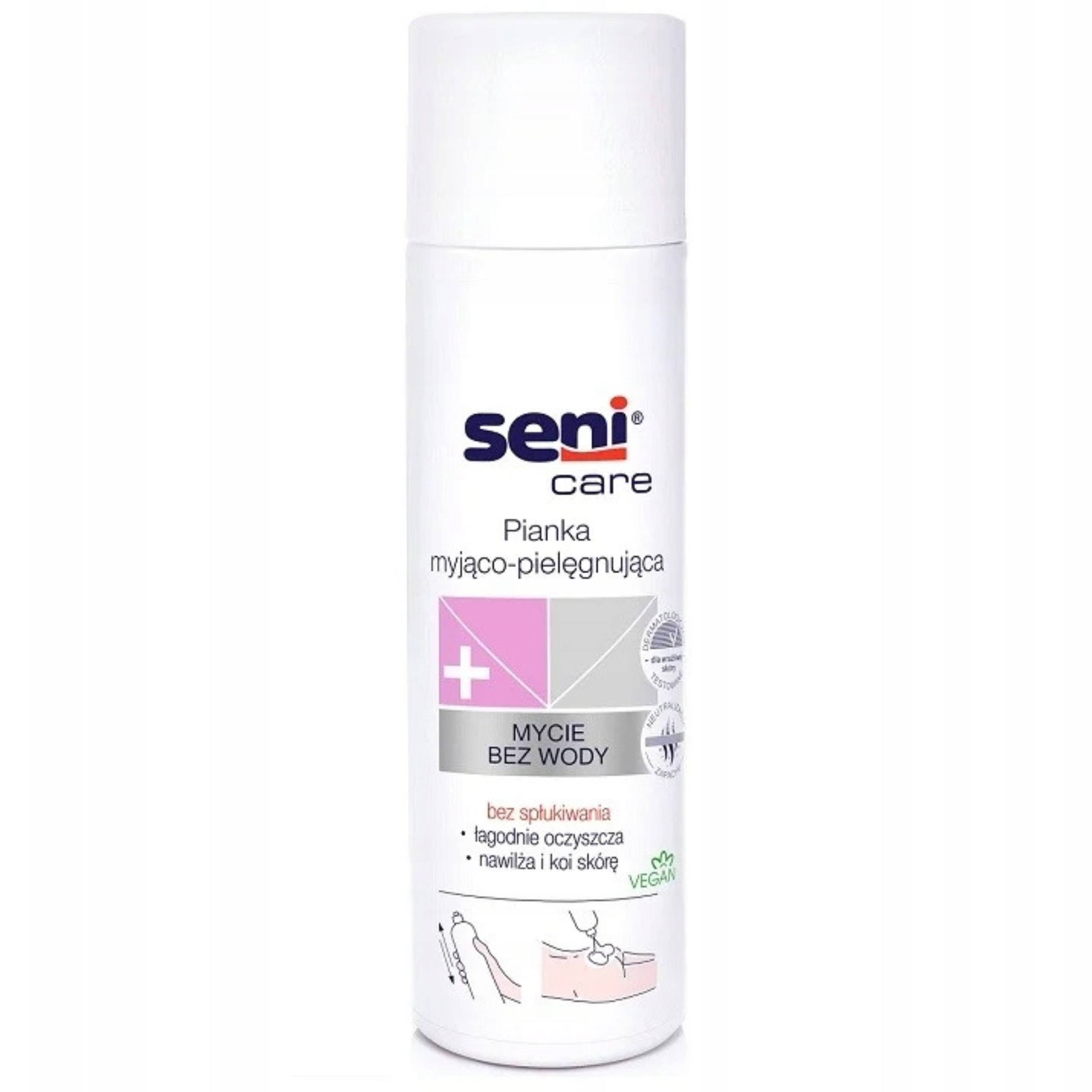Pianka Do Ciała Seni Care 500 ML Myjąco-pielęgnująca Bez Spłukiwania