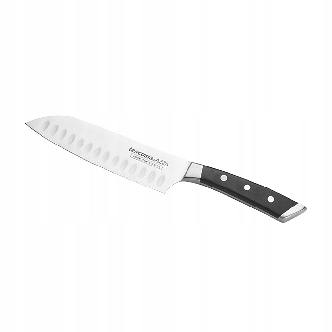 

Japoński nóż Santoku ze stali nierdzewnej 18 cm