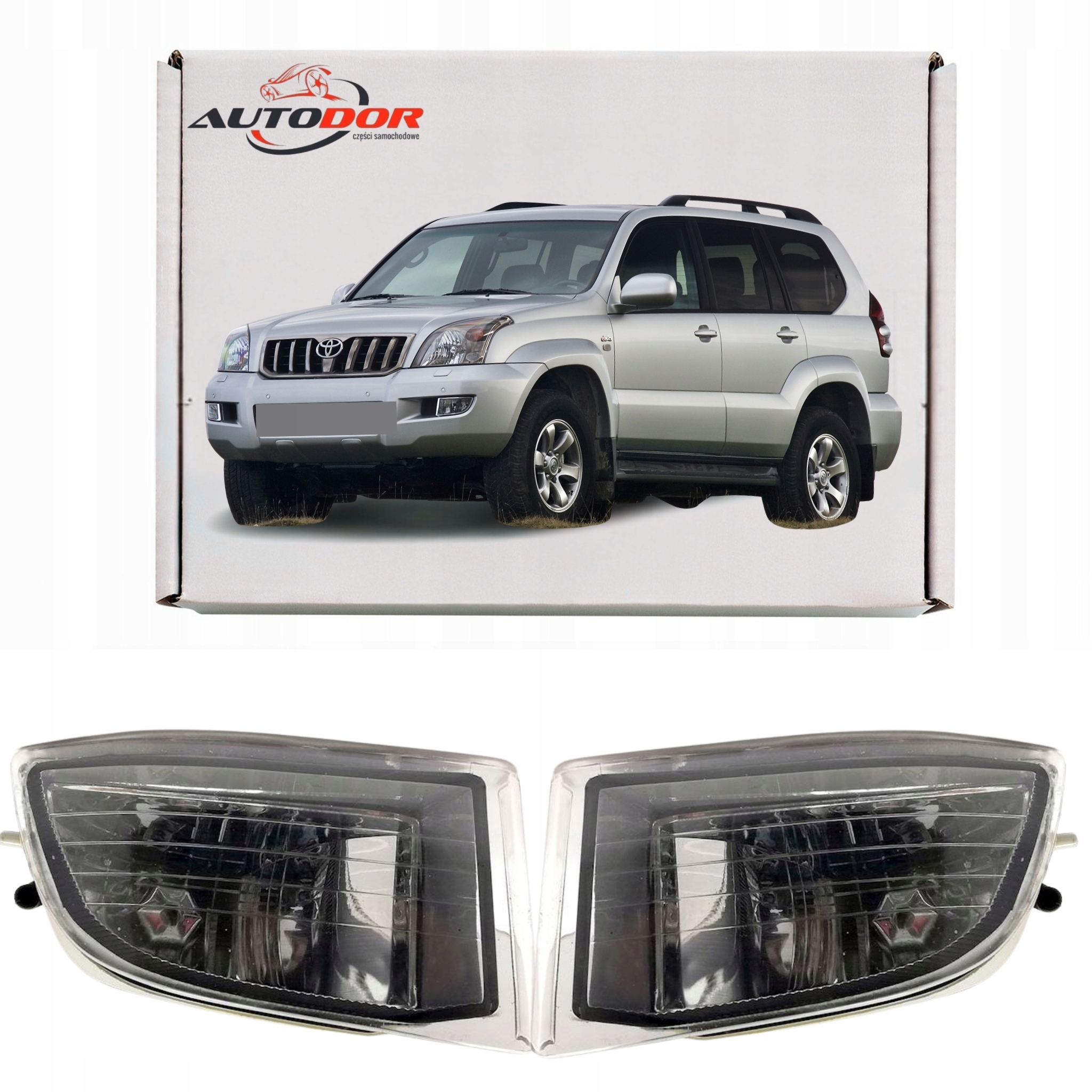 Toyota Land Cruiser FJ120 PRADO'03-SADA Mlhový Halogen Pravý Levý