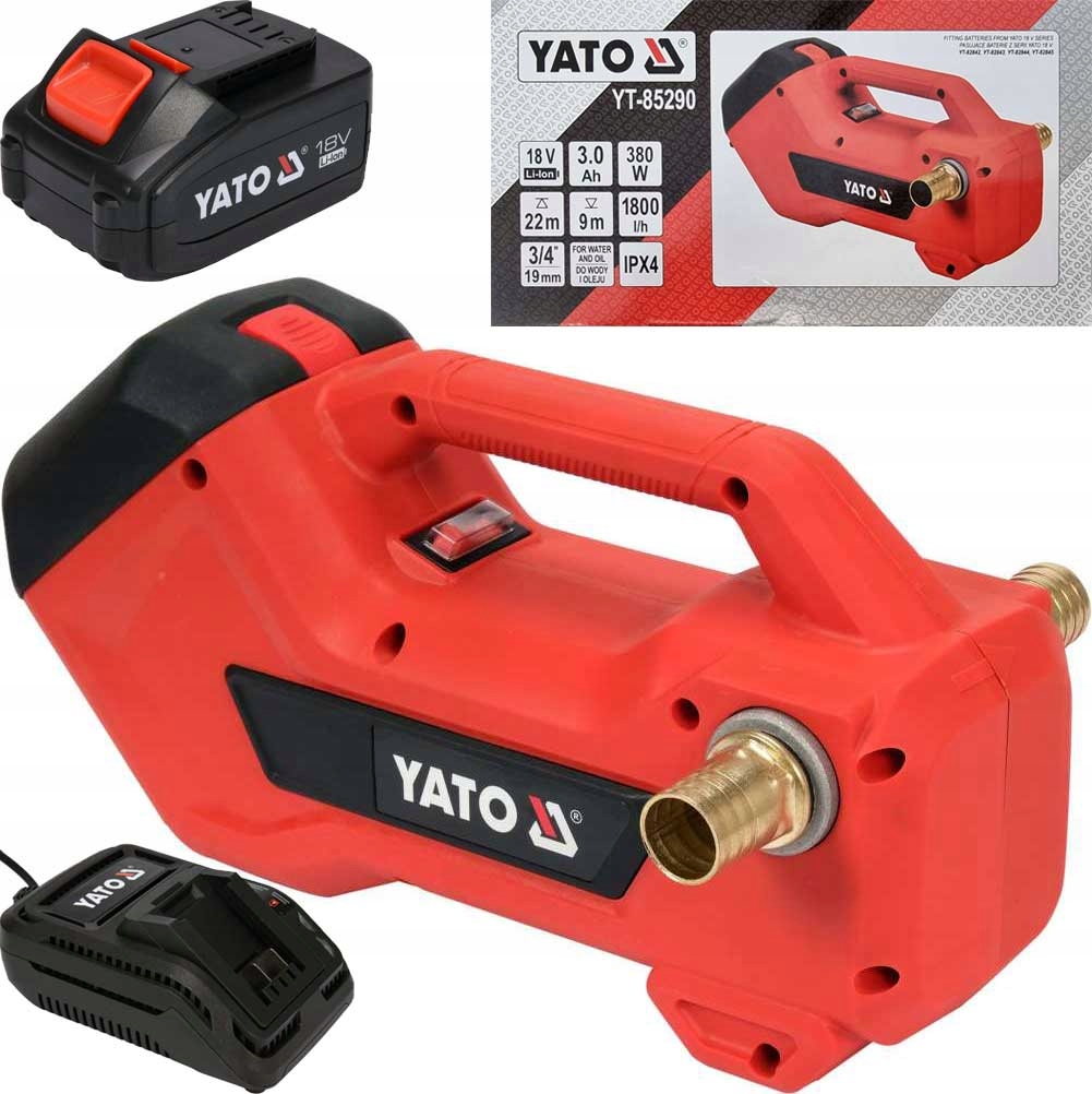 

Pompa Do Oleju Wody Akumulatorowa 18V Yato 3Ah