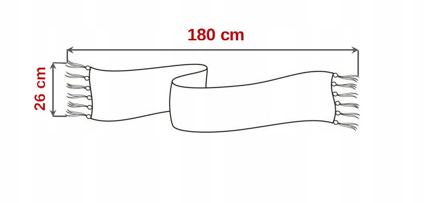 GRAFITOWY ELEGANCKI Szalik Szal Duży 180cm Zimowy Ciepły Męski GREG af10 Rodzaj szal
