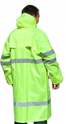 PŁASZCZ PRZECIWDESZCZOWY Z ODBLASKAMI KURTKA OSTRZEGAWCZA SATURN POM XXL Marka Consorte