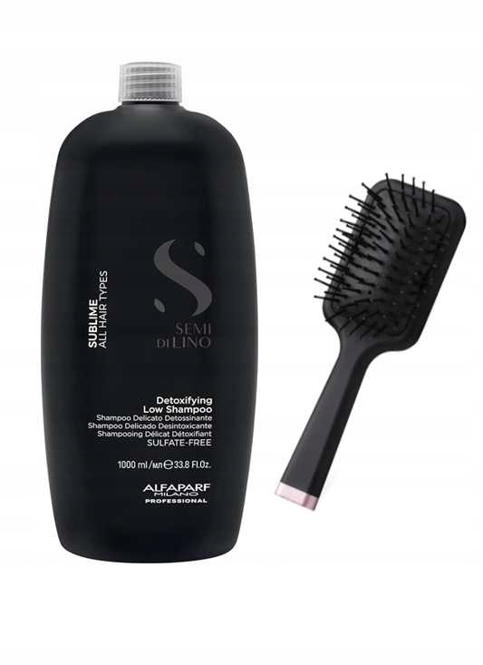 Alfaparf Semi di Lino Sublime Detoxifying Šampon 1000 ml Kartáček Alfaparf