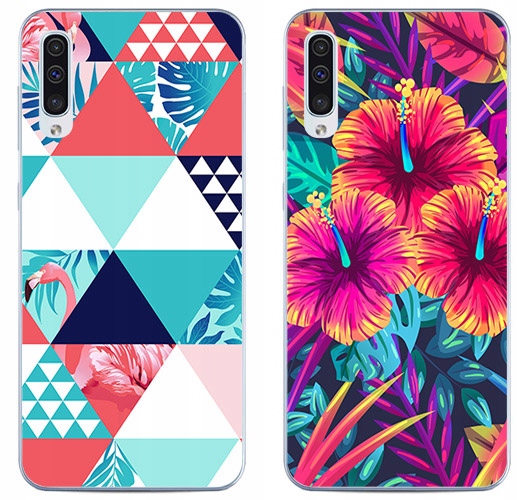 

2 x Etui Silikon Foto do Samsung Galaxy A50 Szkło