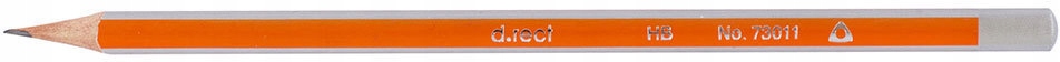 Ołówek trójkątny D.Rect HB 73011 pomarańczowy x 12 Liczba sztuk w ofercie 12 szt.