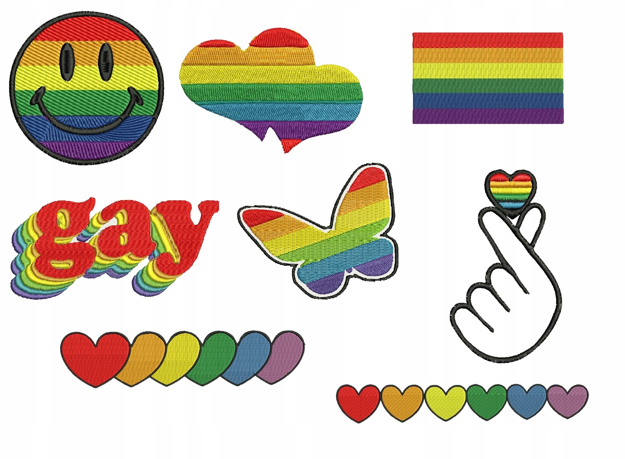 

Naszywka Aplikacja Lgbt Tęcza