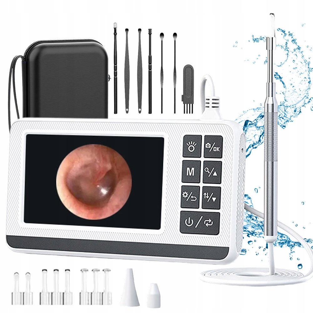 Otoskop Smart Kamera Czyszczenie Uszu Wosk 1920P 3,9 MM Endoskop 2600 Mah