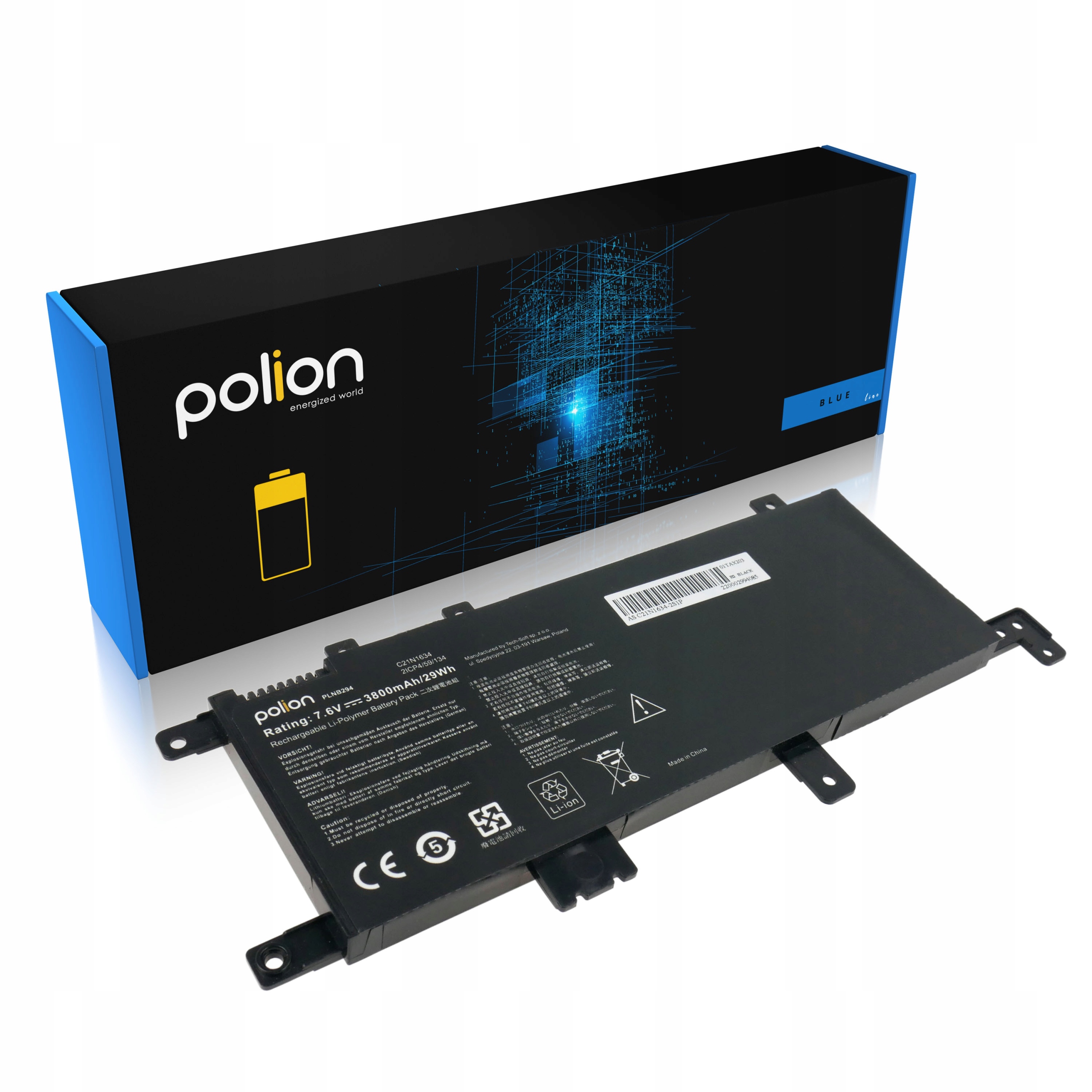 

Bateria C21N1634 do Asus F542 VivoBook R542 X542