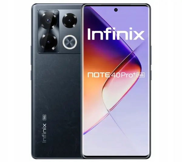 Smartfon Infinix Note 40 Pro+ 5G 12/256GB 108Mpix Obsidian Blac Czarny