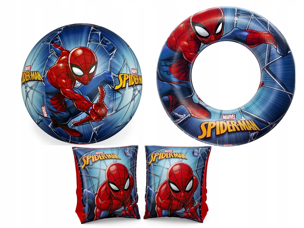 

Spiderman Zestaw Rękawki Koło Do Pływania Piłka