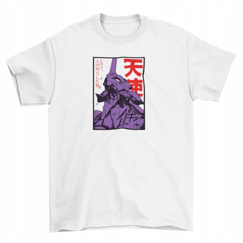 

Koszulka Evangelion Anime Manga Biała 2 L