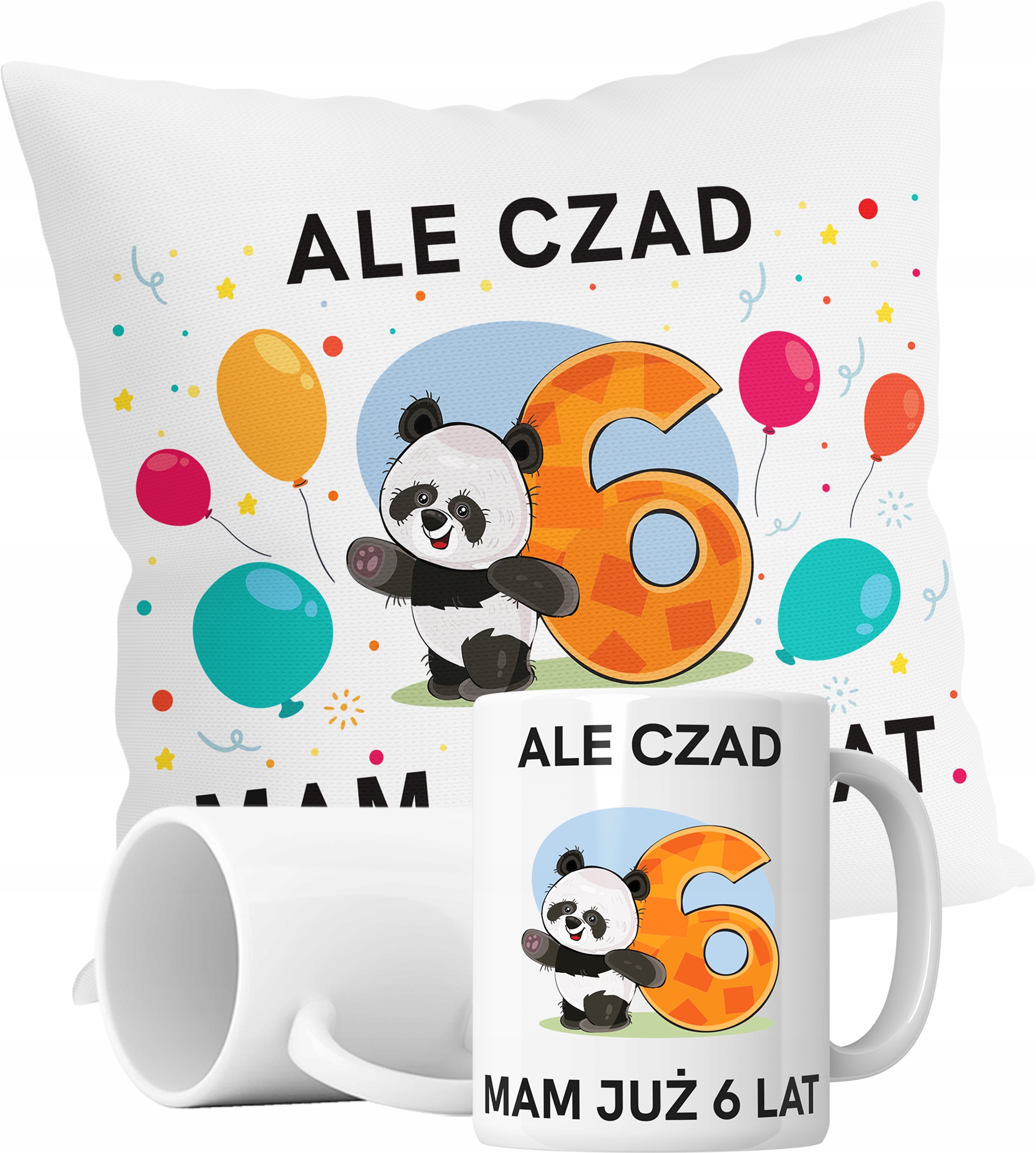 

Zestaw Kubek Poduszka Urodziny 6 Lat Dziecko