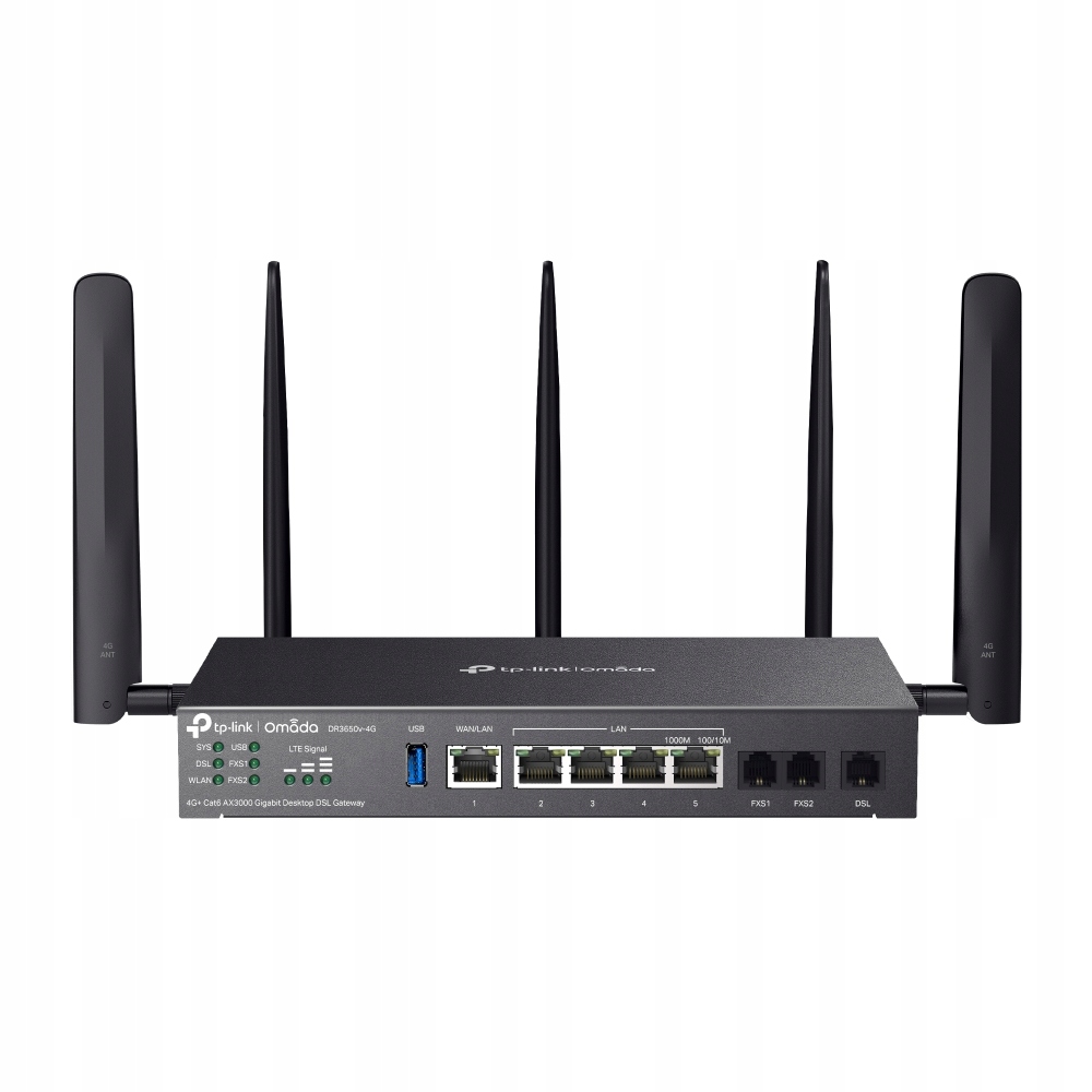 Router TP-Link Omada DR3650V-4G čierny WiFi 6 AX3000