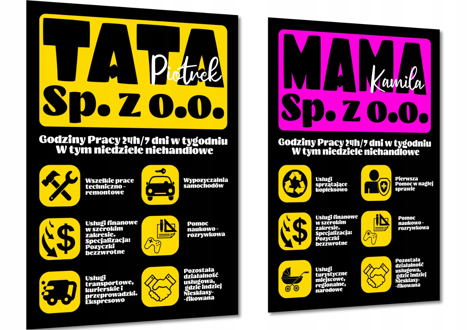 GIGA PLAKAT DZIEŃ MAMY TATY PREZENT A2+Rama