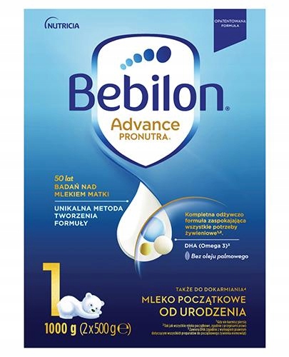 Bebilon 1 Advance Pronutra Mleko początkowe 1000 g Kod producenta 5900852058783