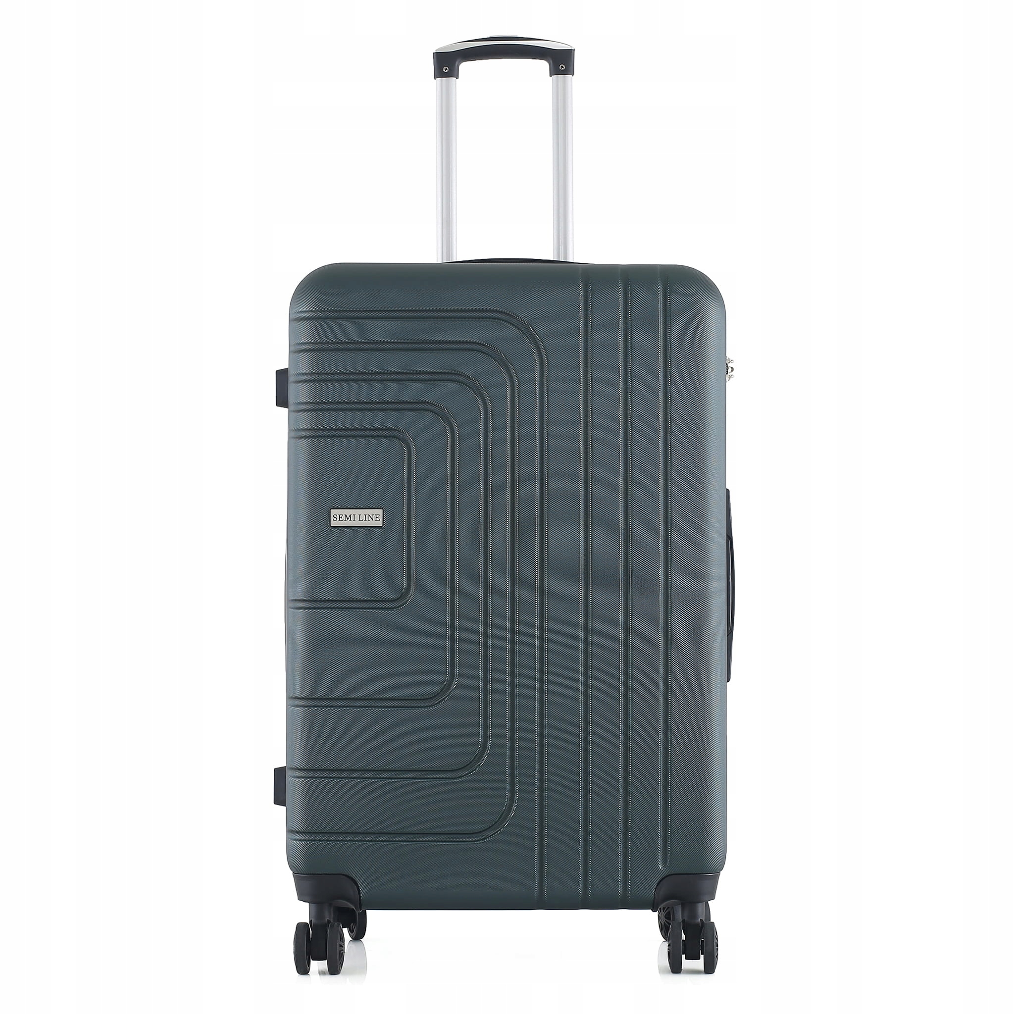 Velký cestovní kufr 28" Abs Semi Line T5761-4, kódový zámek, zelený