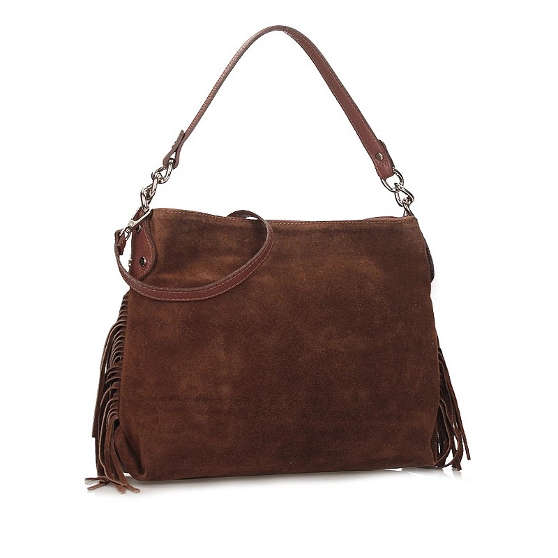 Klasická kožená kabelka přes rameno Toscanio G98 Hnědá D21