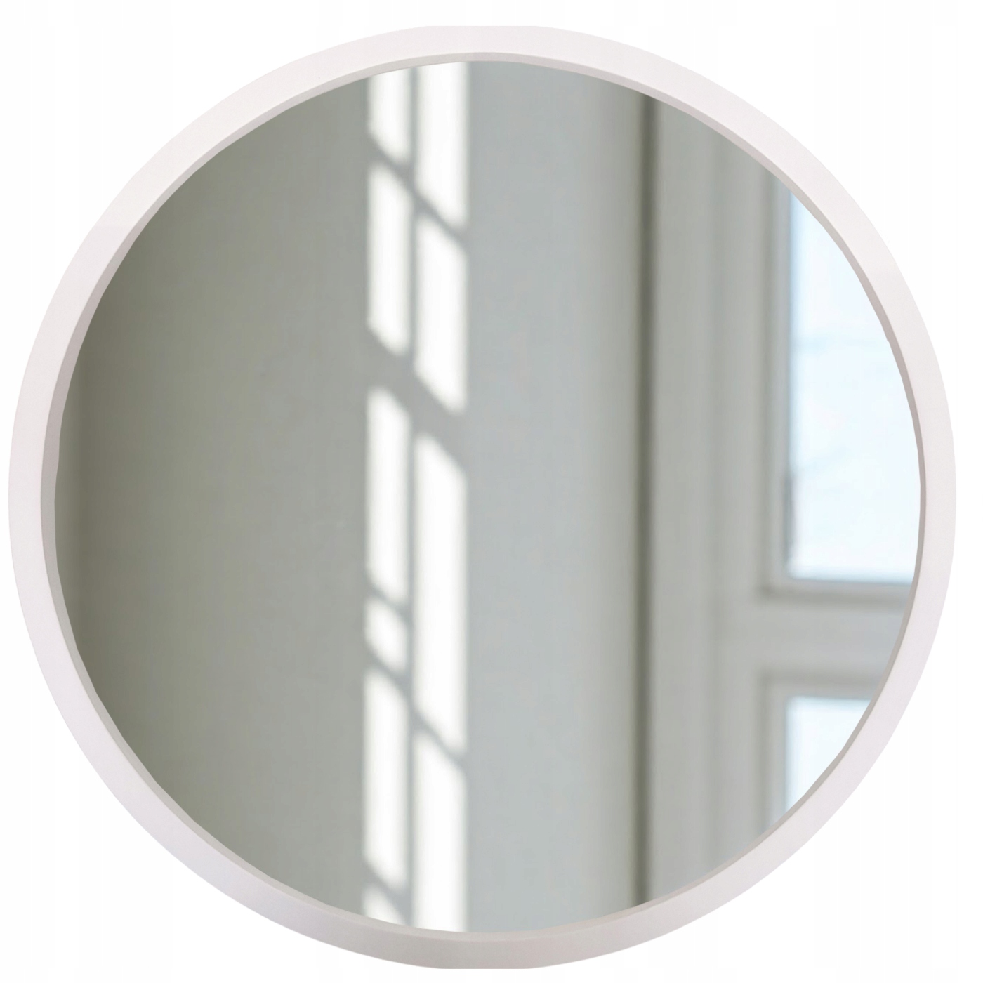 Nástenné zrkadlo Leja okrúhle fi575 Biele do predsiene a obývačky Stylové