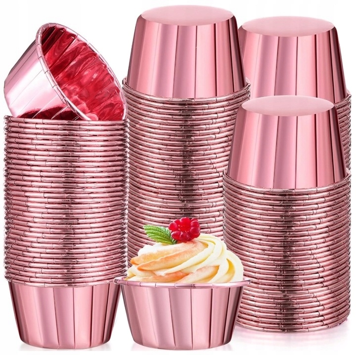 Levně Cukrářské Košíčky Muffinkové Zlaté 100 Kusů Elegantních formiček