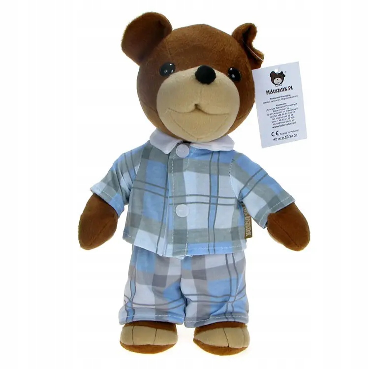 Medvedík Ušiak - plyšový medvedík v pyžame 30 cm