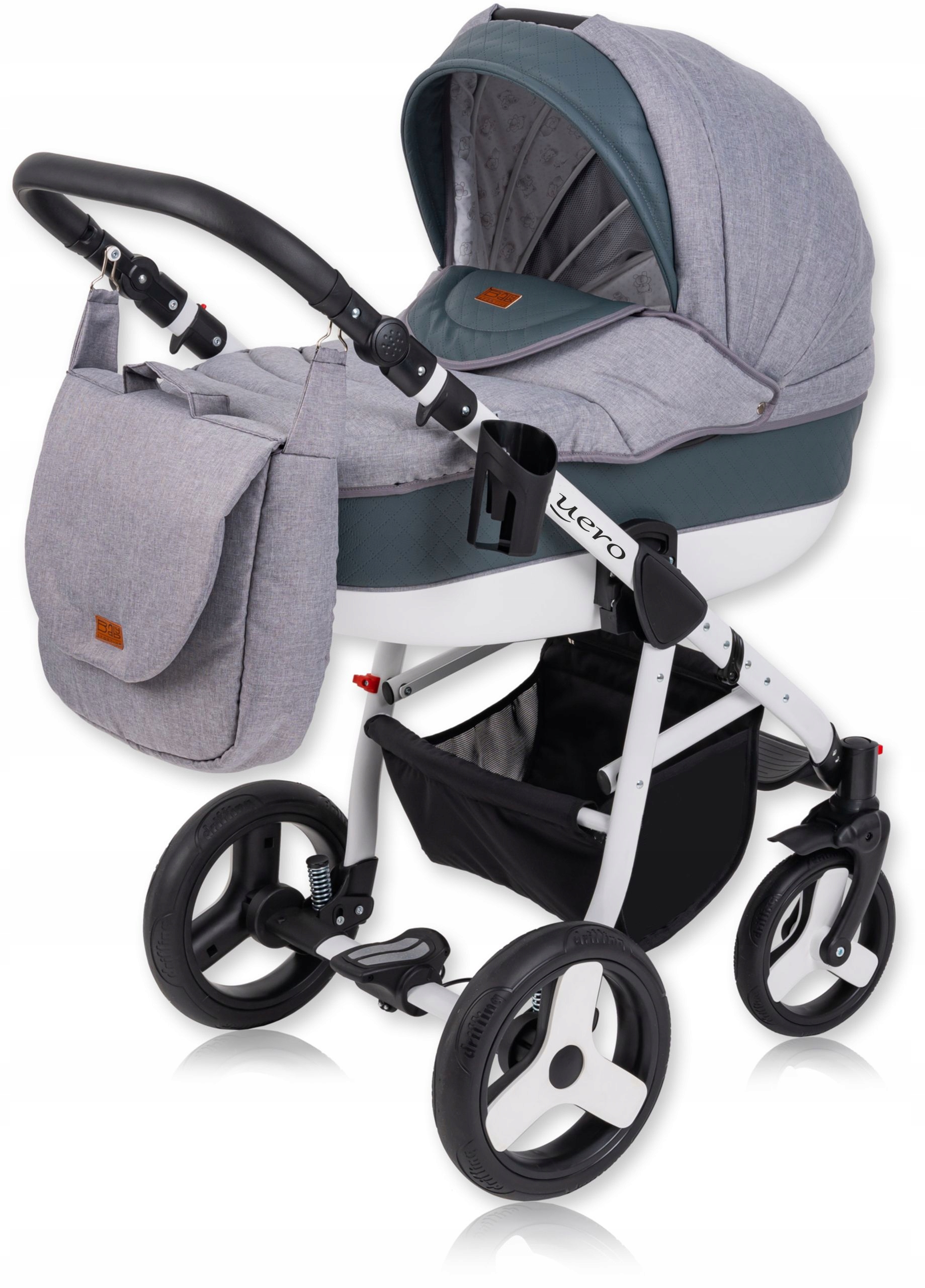 Quero Alu Eco 3W1WÓZEK Dziecięcy Karex FOTEL10 Kg