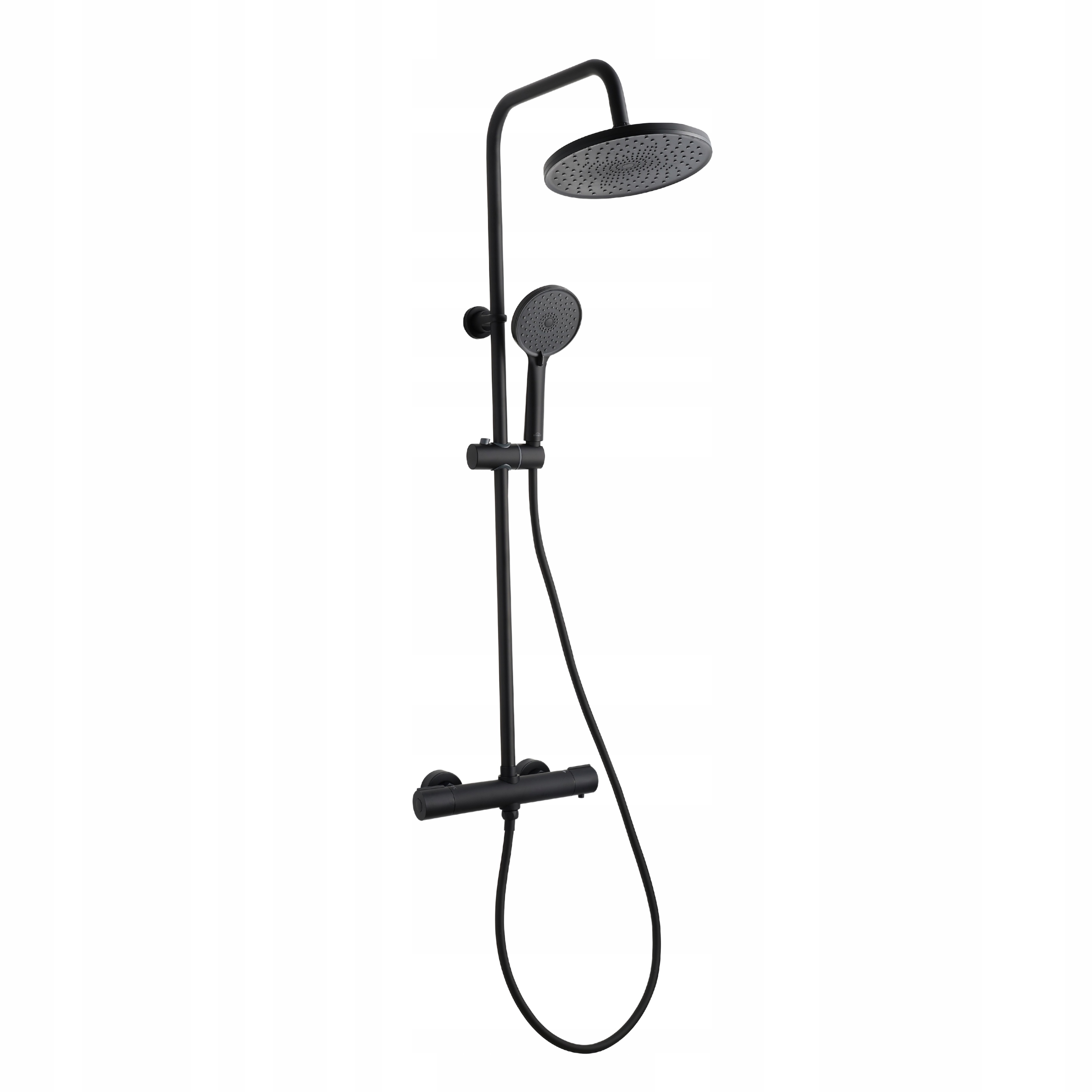 Dešťová sprcha s termostatickou baterií Volos černá