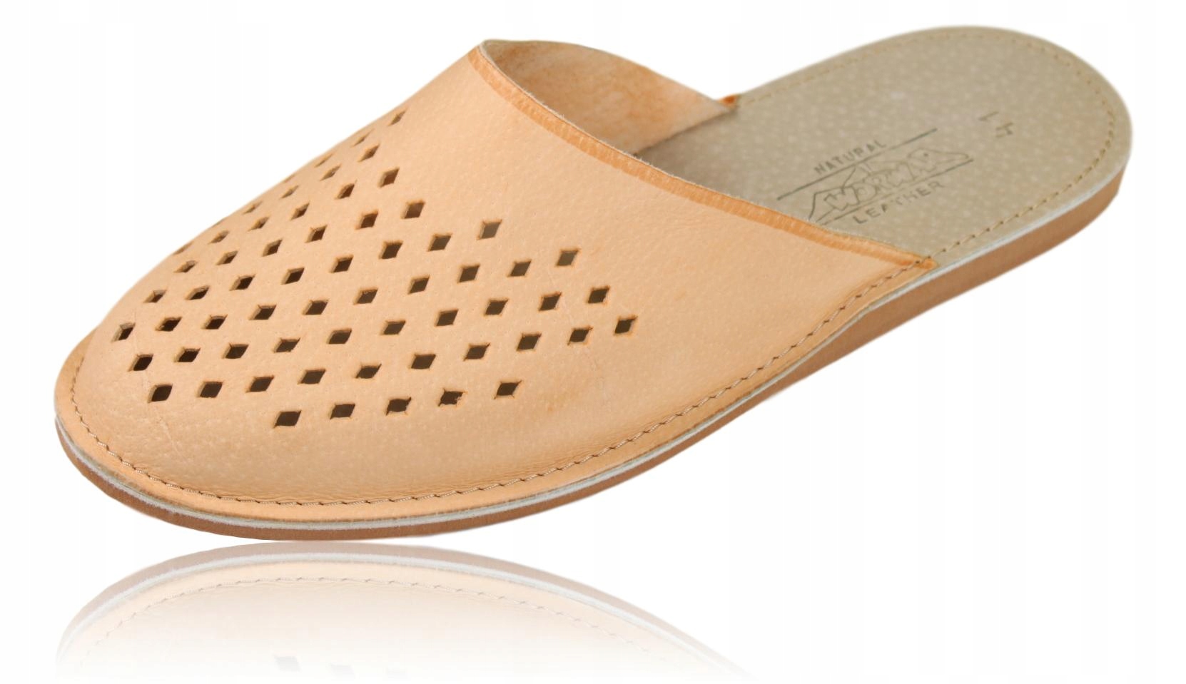 

Kapcie klapki damskie męskie skórzane 1153 36