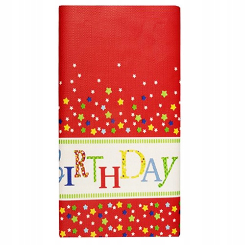 

Obrus z papieru urodziny Happy Birthday 120x180cm
