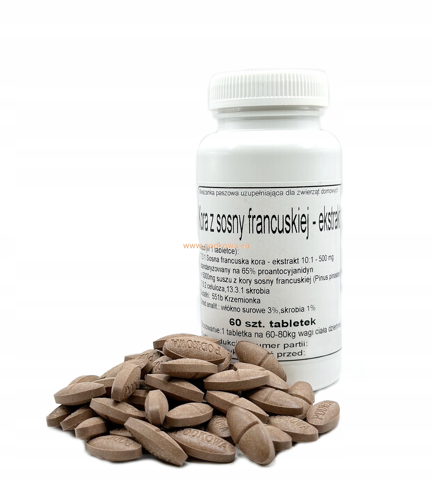 Levně Extrakt z kůry francouzské středomořské borovice 60 tab. 500 mg Podkowa