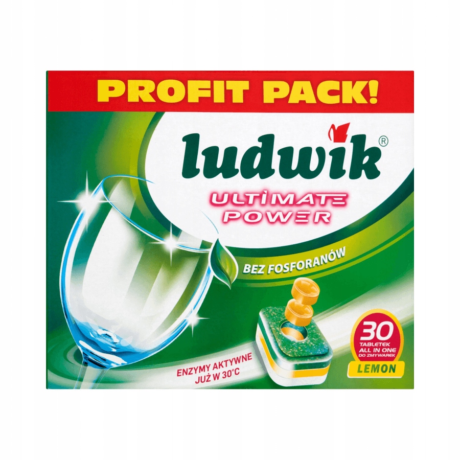 

Ludwik Ultimate Lemon Tabletki do Zmywarki 30SZTUK