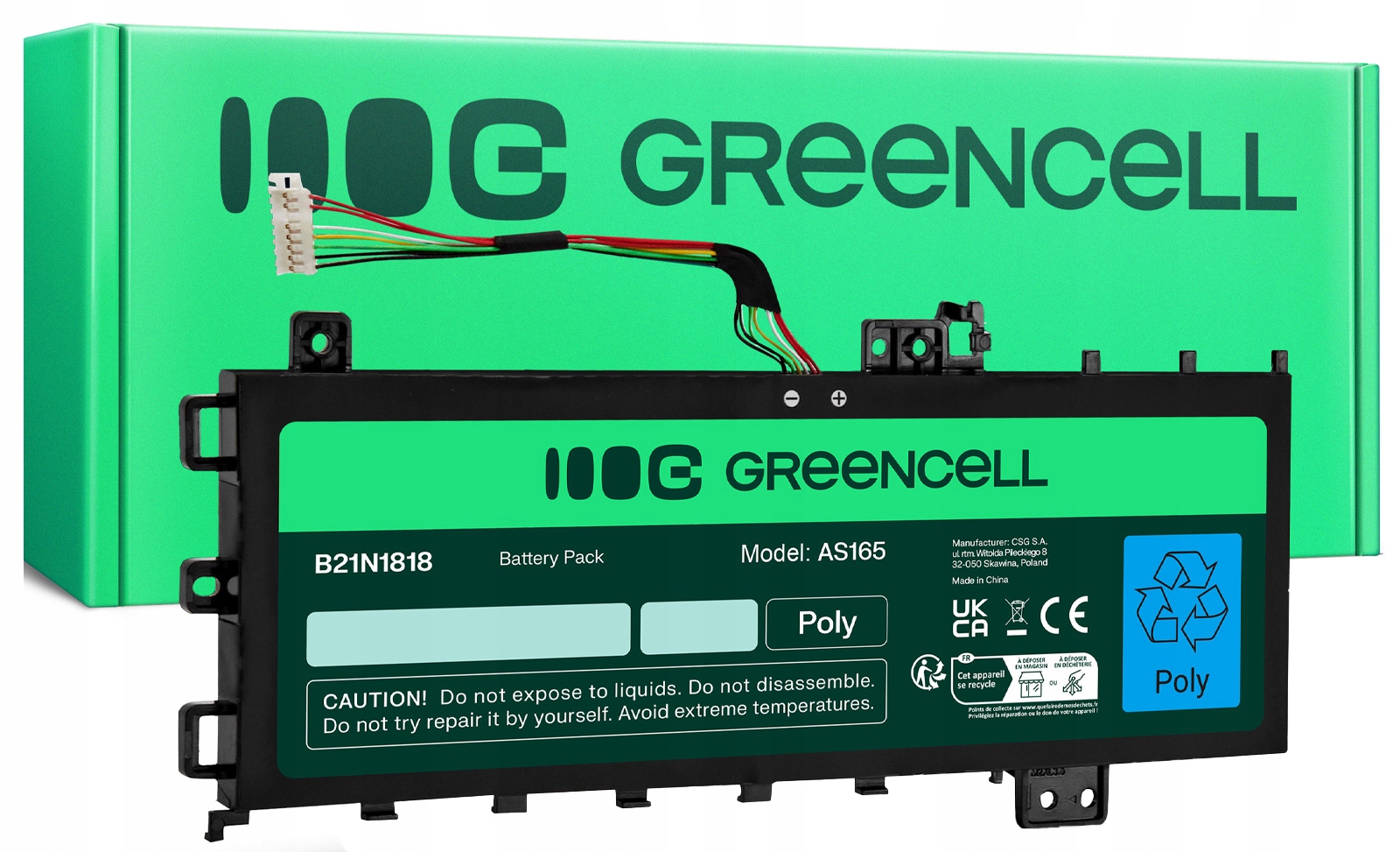 Bateria Green Cell B21N1818 C21N1818-1 Do Laptopa Asus VivoBook 15 4150MAH