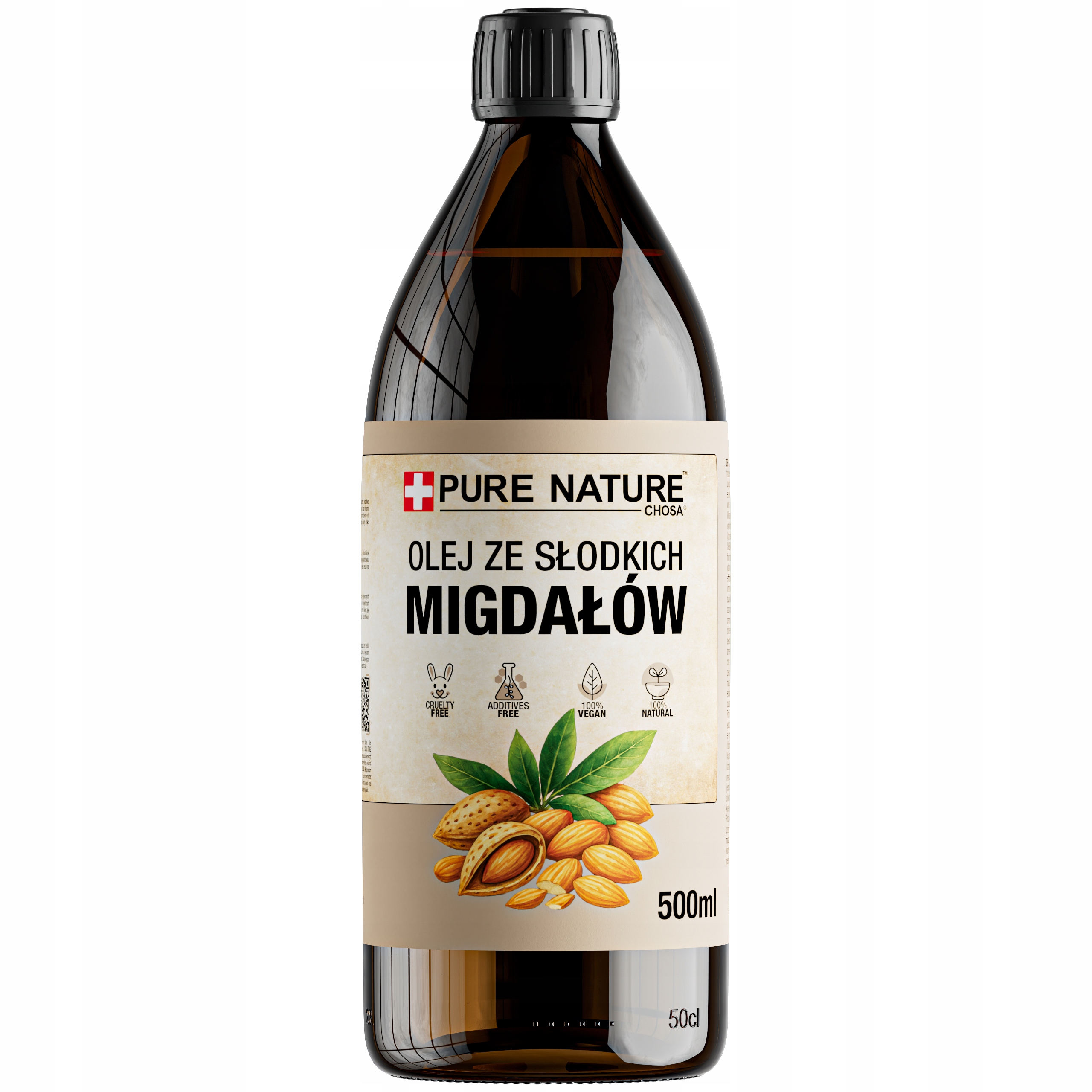 OLEJEK MIGDAŁOWY ZE SŁODKICH MIGDAŁÓW BIO 500ml