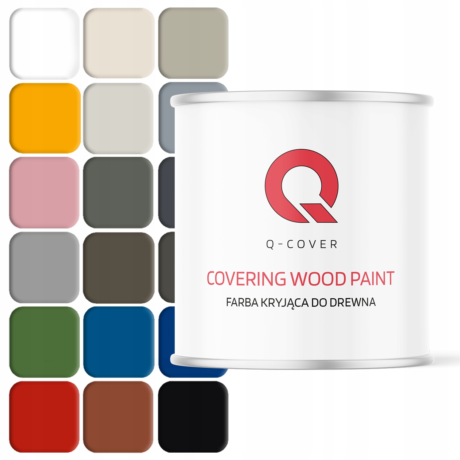 Farba Do Drewna Na Zewnątrz 2.5L Kryjąca Do Wyboru Trwała Uv