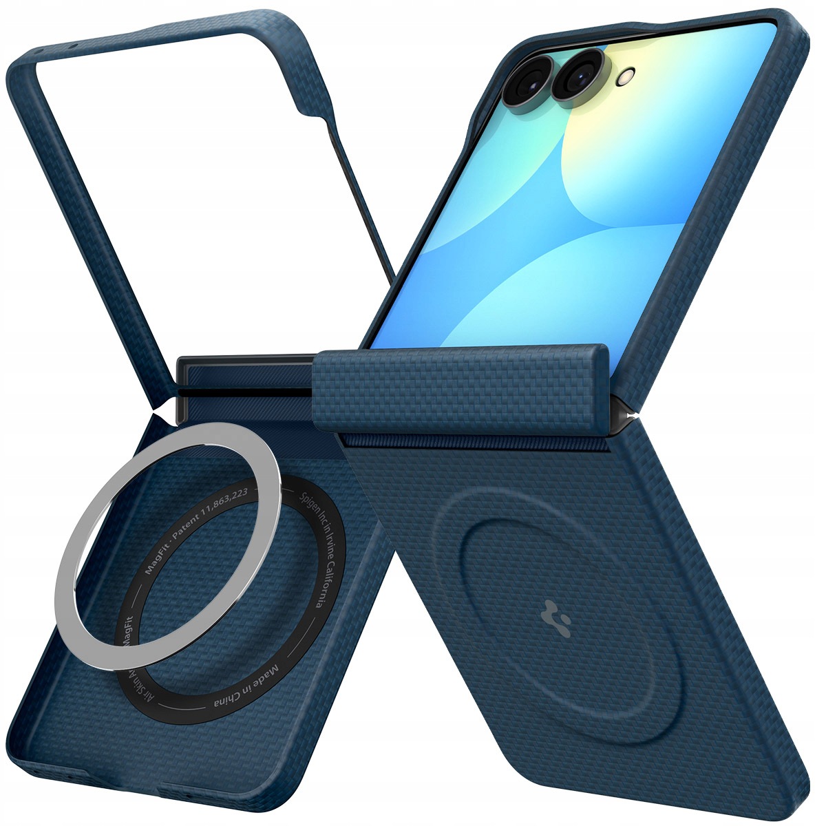 Puzdro pre Galaxy Z Flip8, Spigen Air Skin Aramid, puzdro pre MagSafe, pancierové