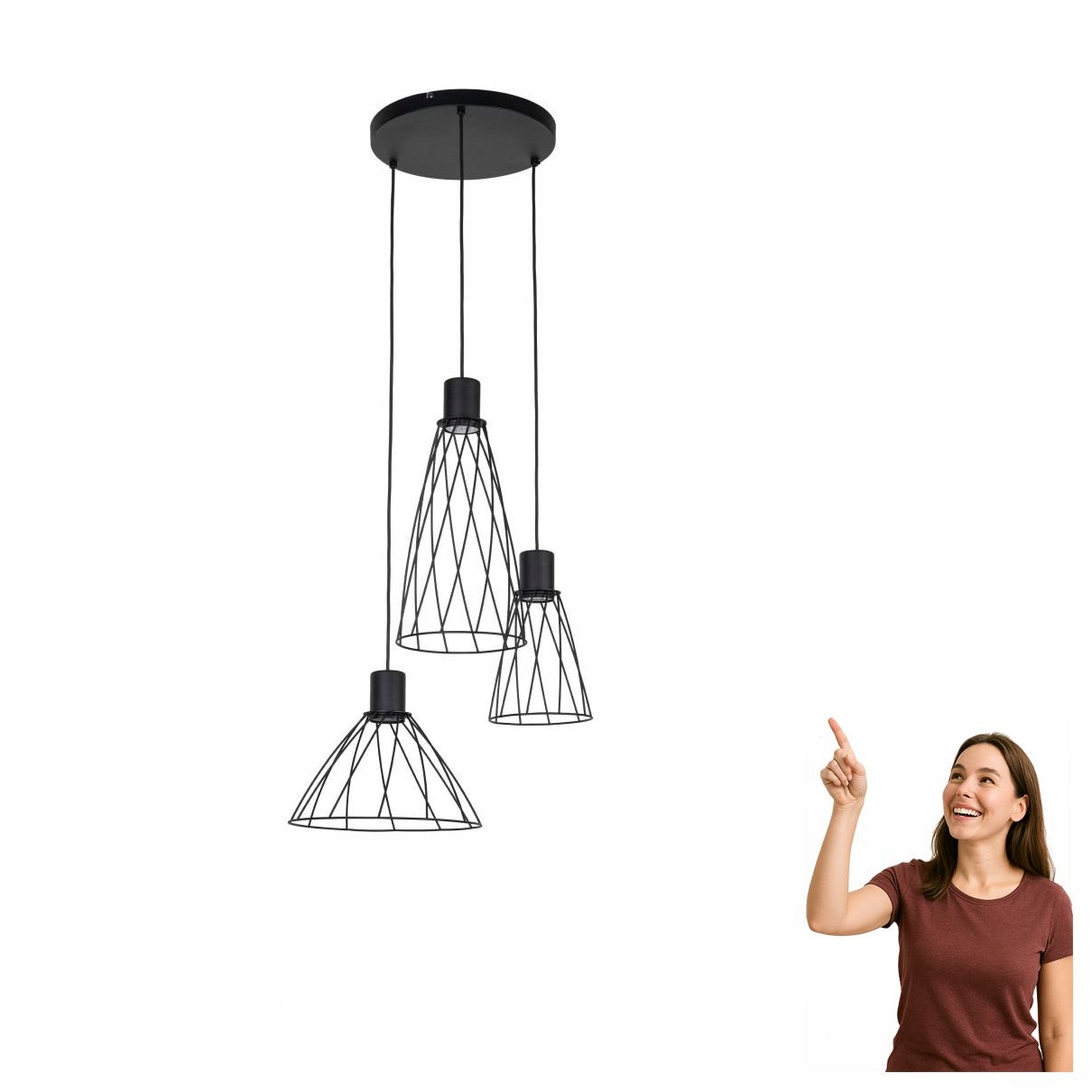 Závesná lampa Modesto Black 10187 Tk Lighting