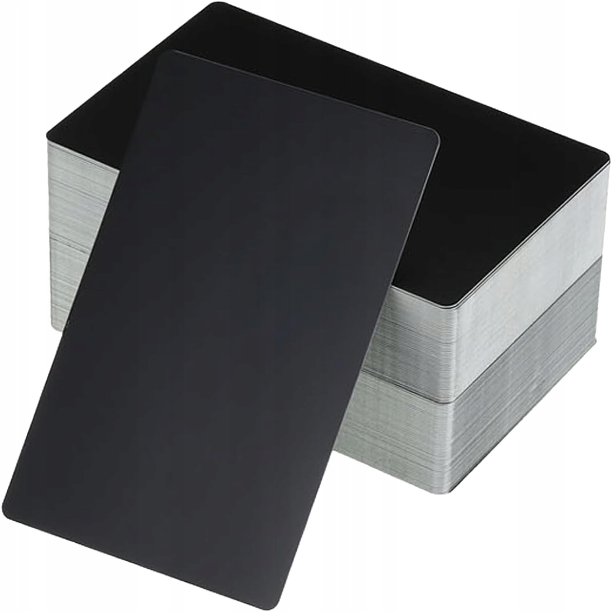 Patikil 1000 kusů kovových vizitek, prázdných, tloušťka 0,21 mm M2368