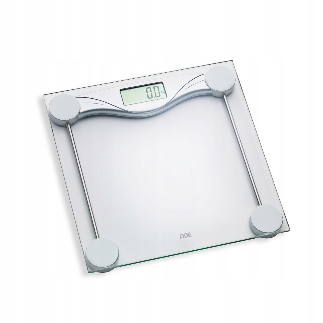 Waga łazienkowa do 180 Kg Ade 28 x 28 cm przezroczysta