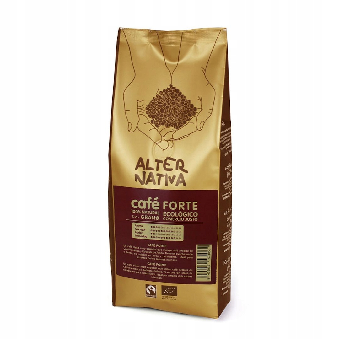 Levně Káva Zrnková Arabica/robusta Forte Fair Trade Bezlepková Bio 500 g