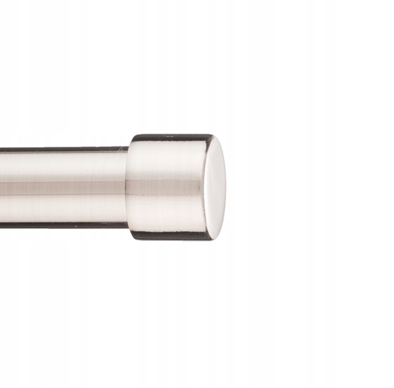 Karnisz metalowy pojedynczy Nikiel 120 cm 19mm Luna rózne wzory Rodzaj karnisza pojedynczy