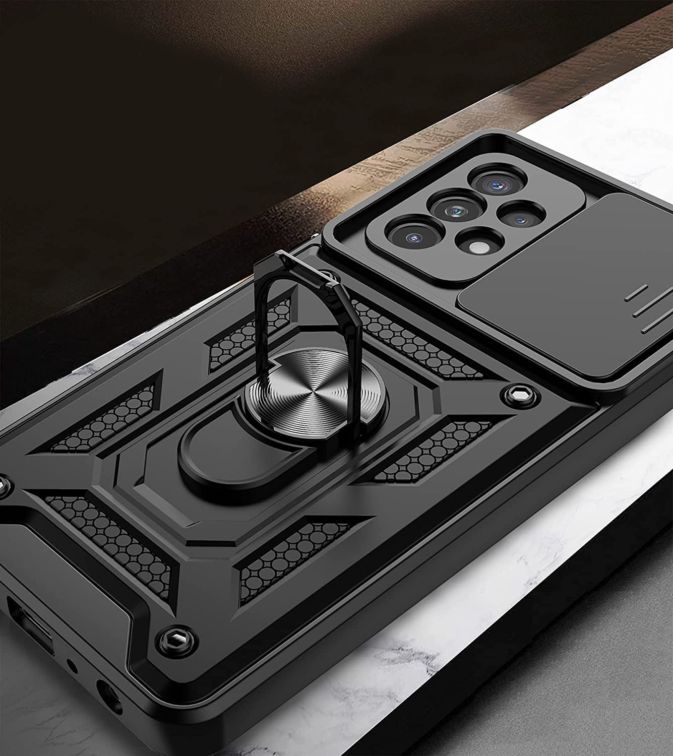 ETUI PANCERNE SLIDE DO SAMSUNG A53 5G +SZKŁO Typ plecki