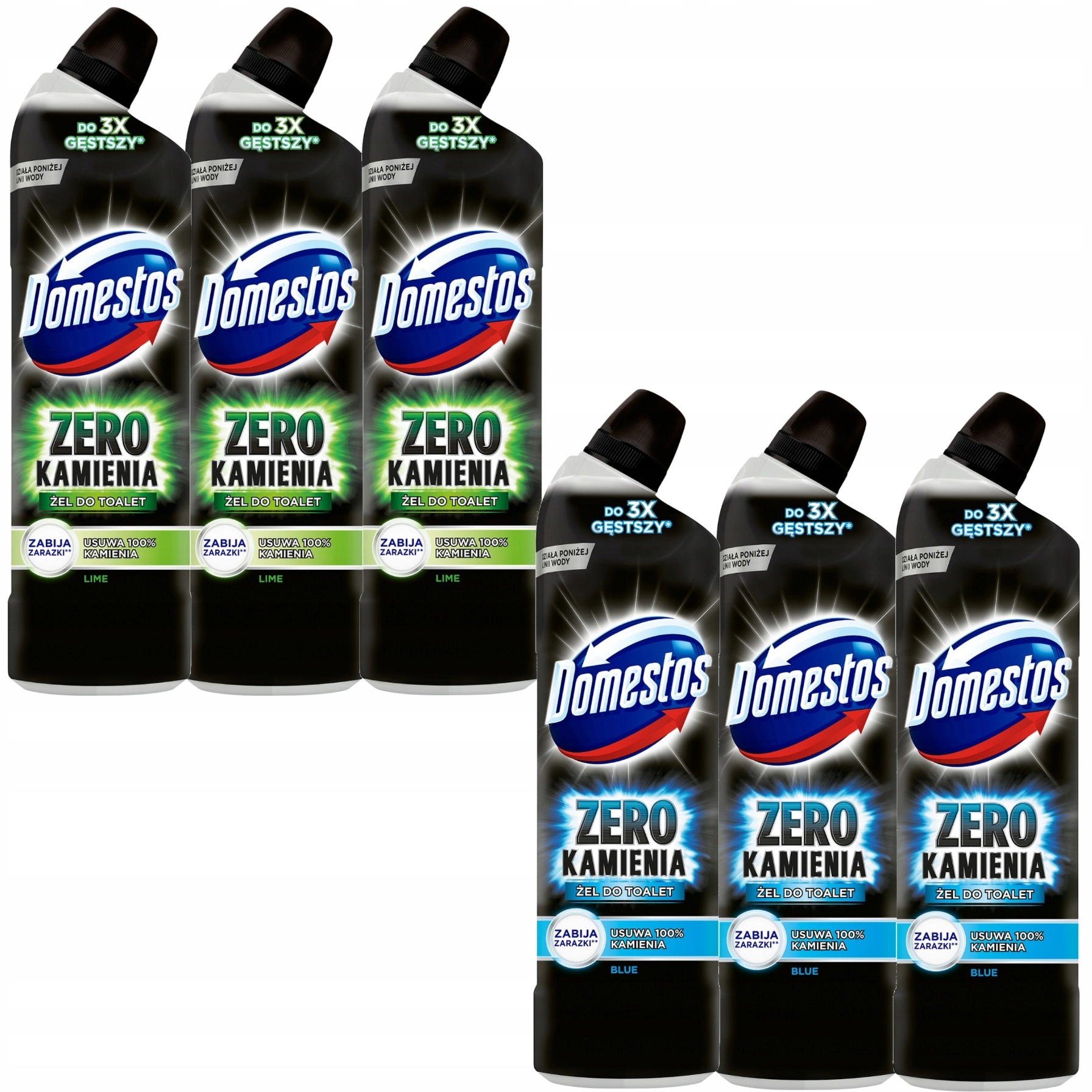 Levně Domestos Zero Kamenný čisticí přípravek na toalety Lime 2,25 l Ocean 2,25 l