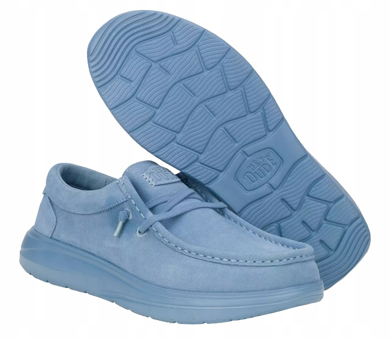 Hey Dude Wally Comf Suede 41975-4WU modré kožené mokasíny M12 45