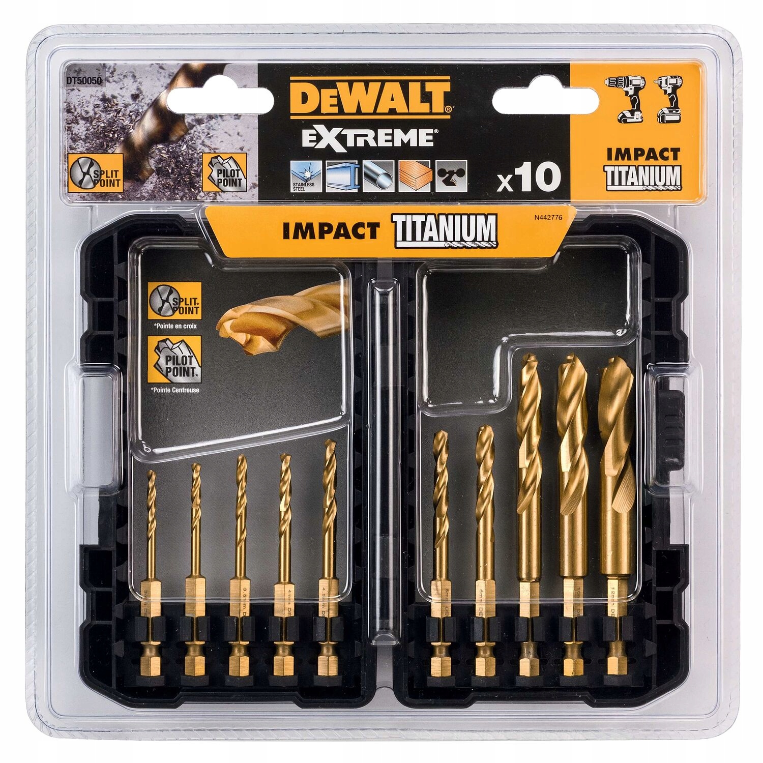 

Dewalt Wiertła Do Metalu Zestaw 10SZT DT50050