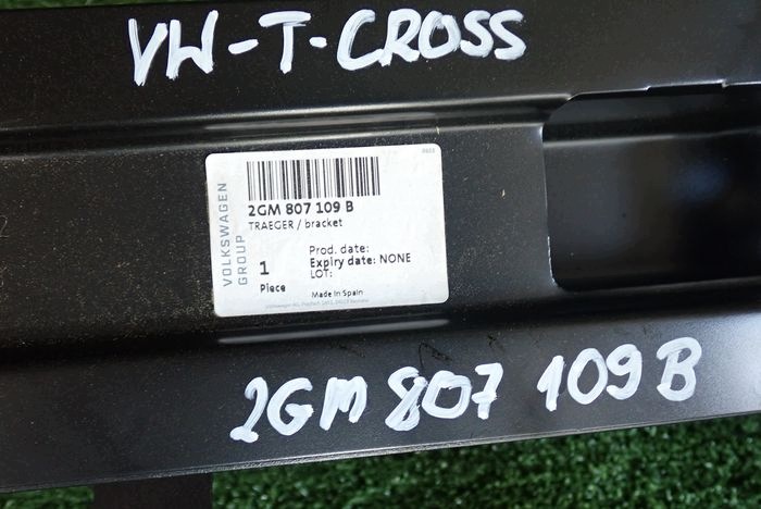 VW T-CROSS TCROSS 17- bumper support front front