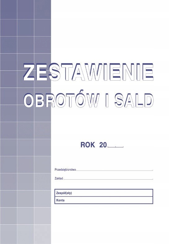 

Druk Zestawienie Obrotów I Sald 425-1