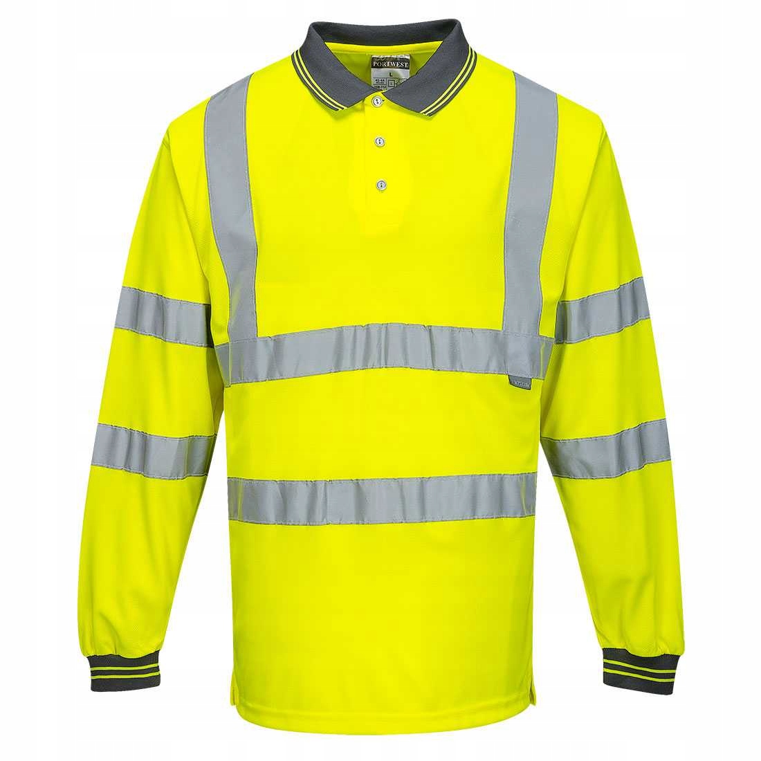 KOSZULKA OSTRZEGAWCZA POLO S277 PORTWEST Żółty 5XL