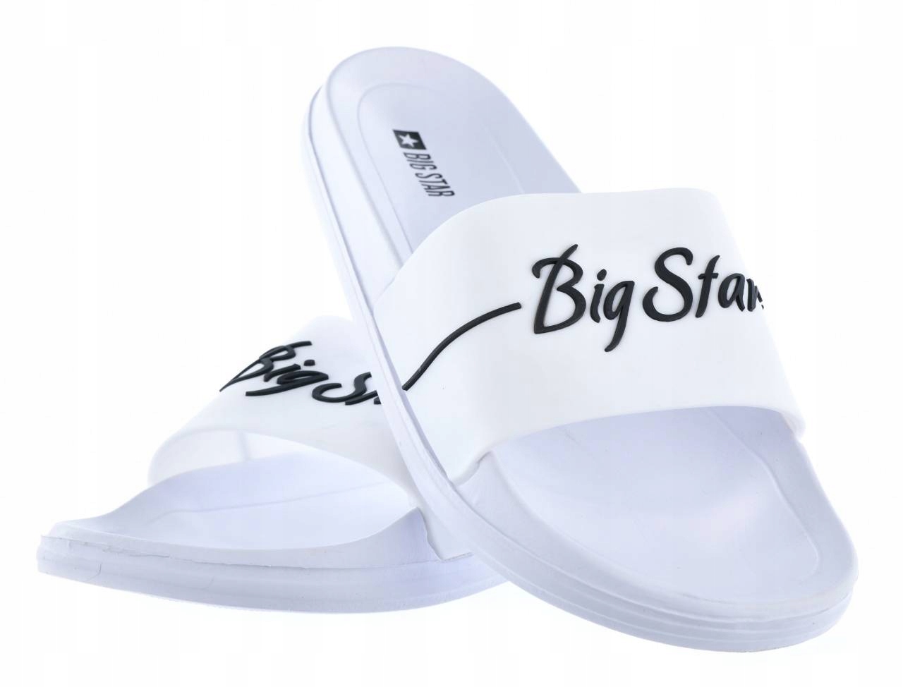 

Big Star JJ274A298 Białe Klapki Logowane R. 39