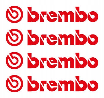 

Naklejki Brembo 100x19mm Czerwone 4 sztuki