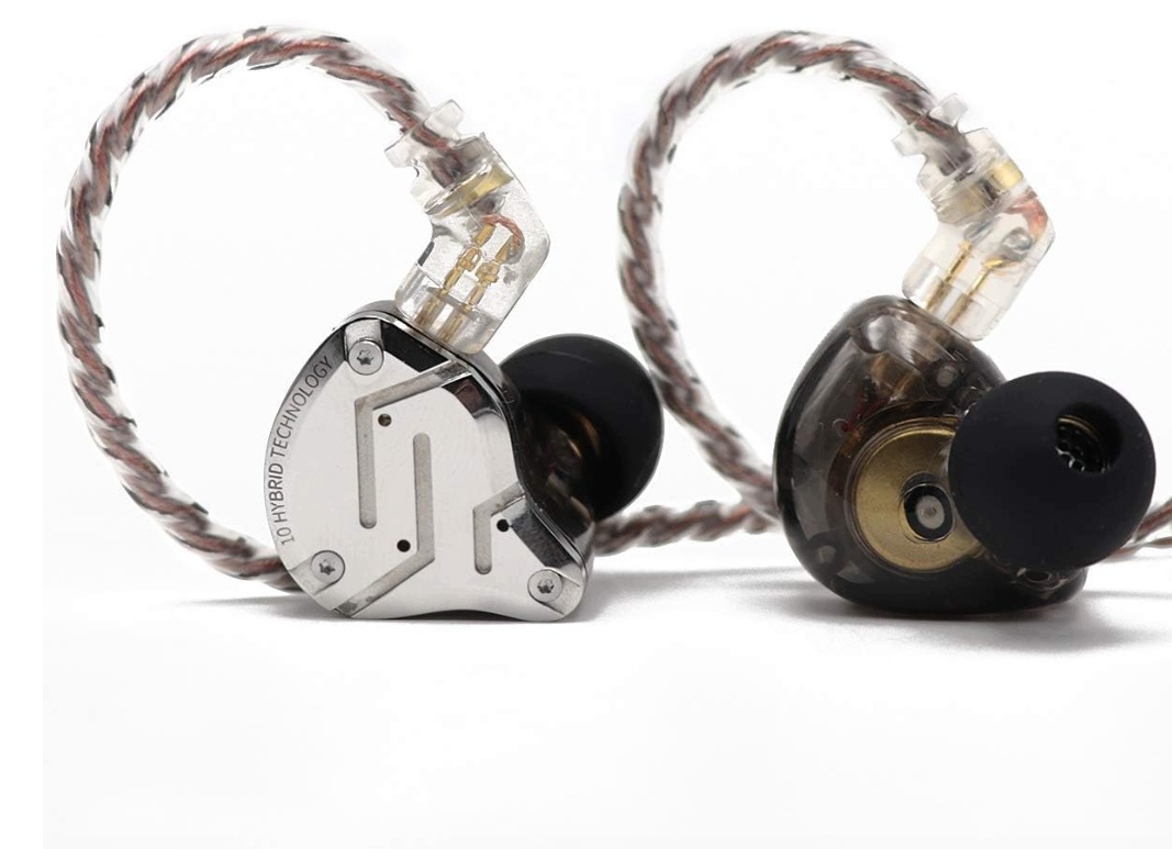Linsoul Kz ZS10 Pro 4BA+1DD 5 Driver sluchátka do uší HiFi kovová